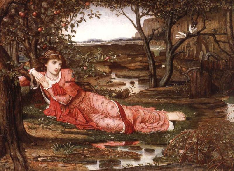 John Melhuish Strudwick Song without Words china oil painting image